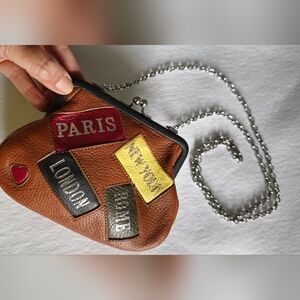 Brighton Clutch Destination Bag with City Patches NWOT